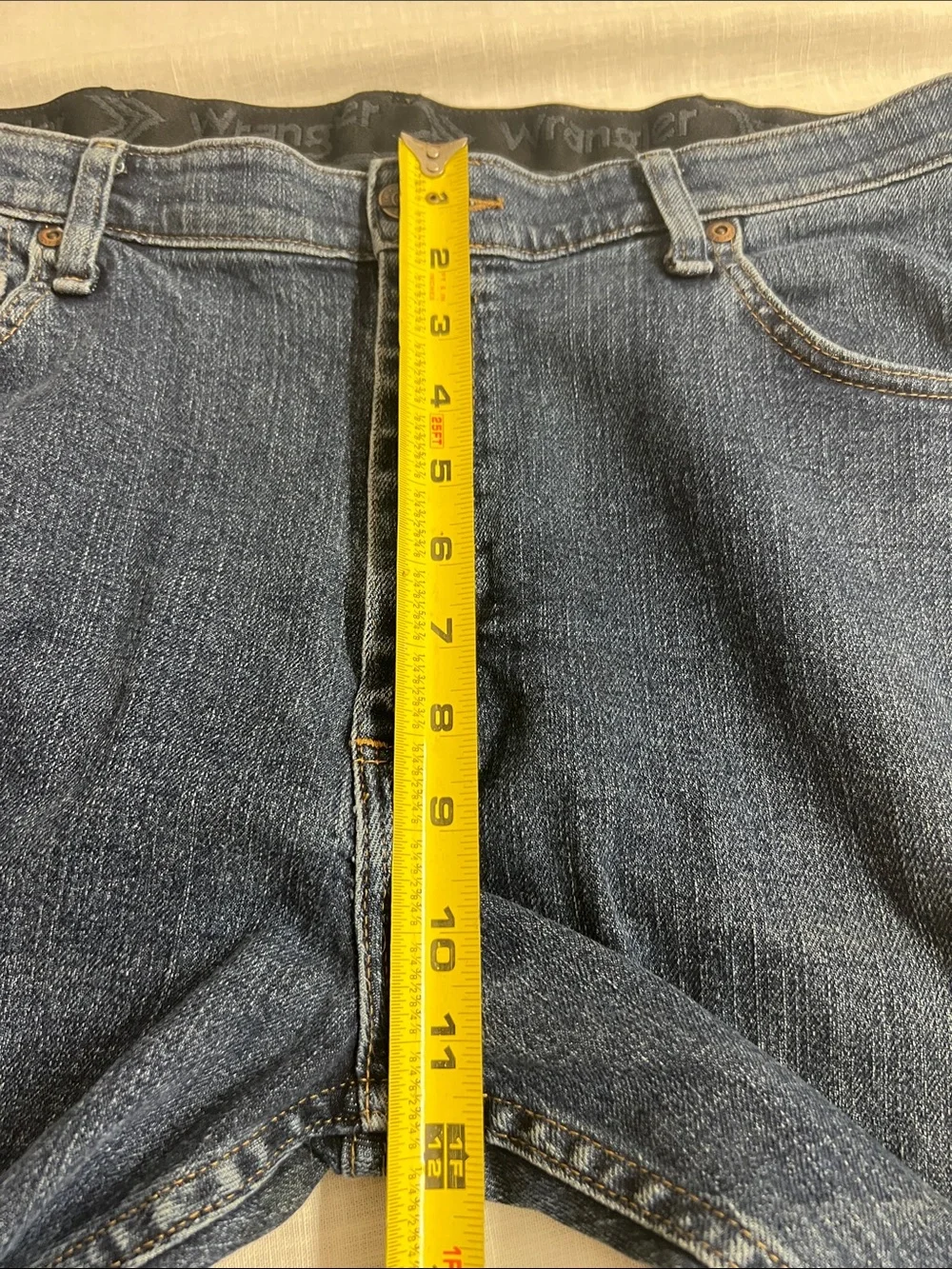 🌞 Wrangler Dark Blue Straight-Leg durable Jeans men size 36”w x 30”l